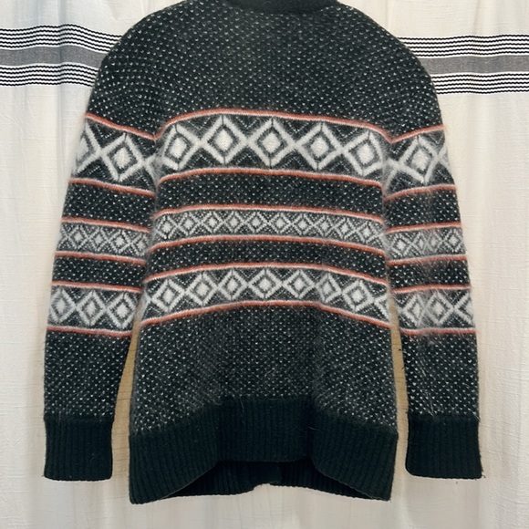 RAG AND BONE Grayling Fair Isle Nordic Button Up Cardigan - Picture 5 of 6